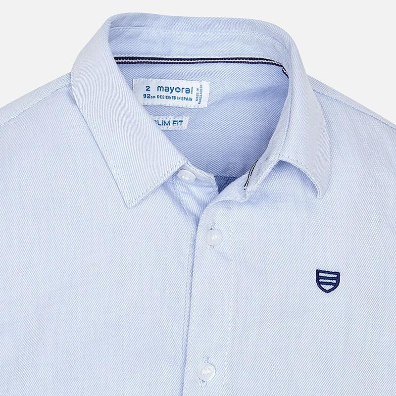 Camisa Manga Larga 50 Celeste F146 - Image 3