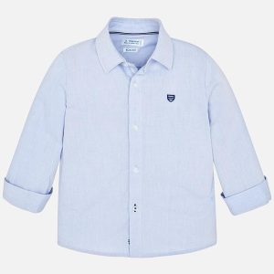 Camisa Manga Larga 50 Celeste F146