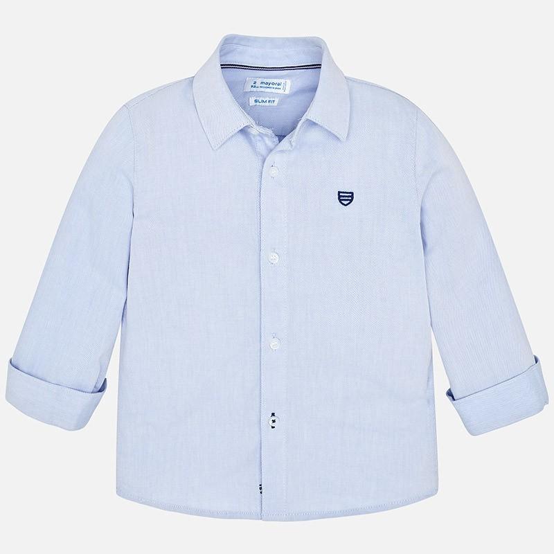 Camisa Manga Larga 50 Celeste F146