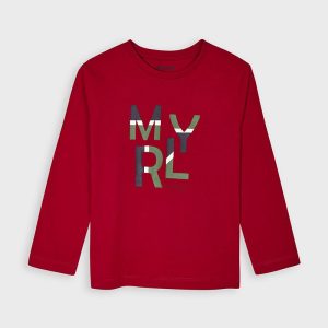 Playera ML Cherry/Trigo F.173 MAYORAL