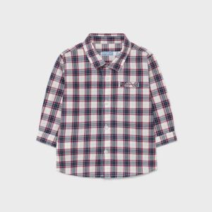 Camisa Manga Larga Cuadros Rojo F.2145 MAYORAL