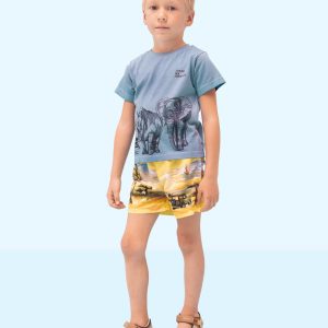 Playera Manga Corta Celeste F.3011 MAYORAL