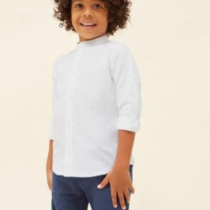 Camisa ML Blanco/Celeste F.3167 MAYORAL