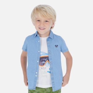 Camisa Manga Corta 5 Tejano F3169