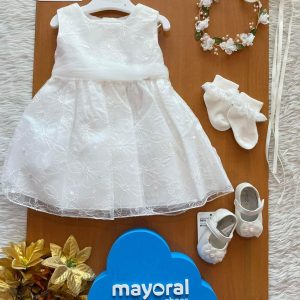 Vestido Bordado 14Blanco F.3911 MAYORAL
