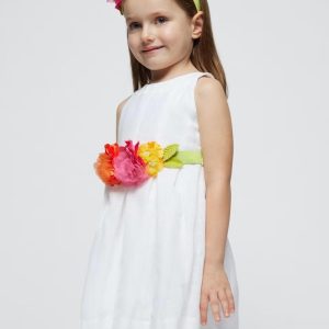 Vestido 14Blanco/15Camelia F.3959 MAYORAL