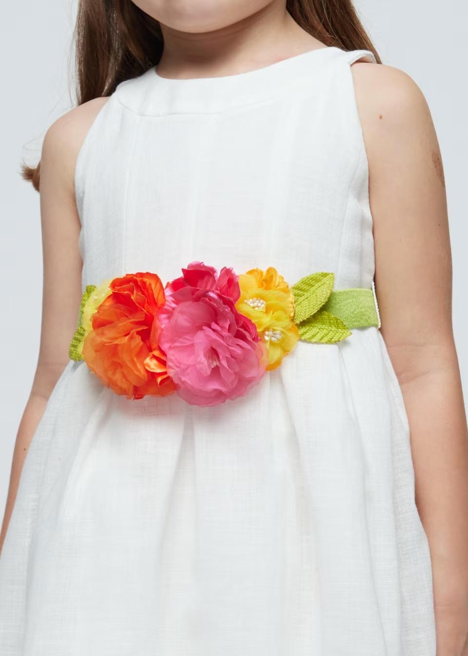 Vestido 14Blanco/15Camelia F.3959 MAYORAL - Image 6