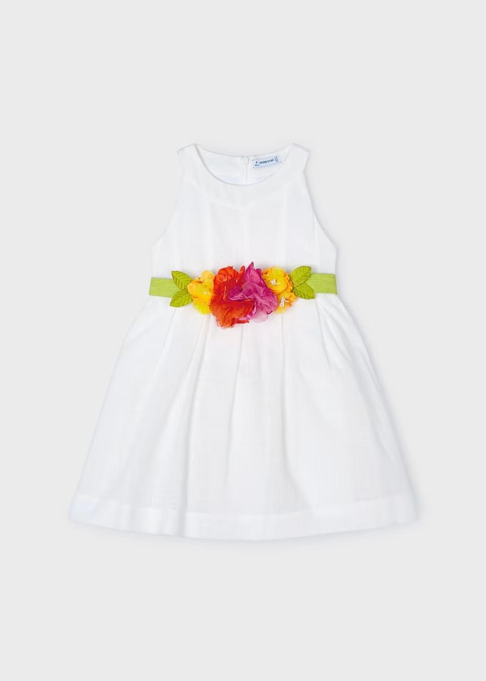 Vestido 14Blanco/15Camelia F.3959 MAYORAL - Image 7