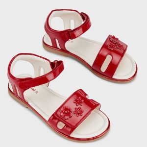Sandalia de Charol 17Rojo/18Blanco F.43445 MAYORAL