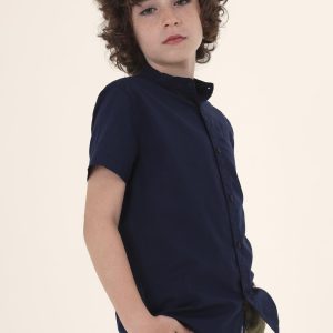 Camisa MC Marino/Blanco/Celeste F.6113 MAYORAL