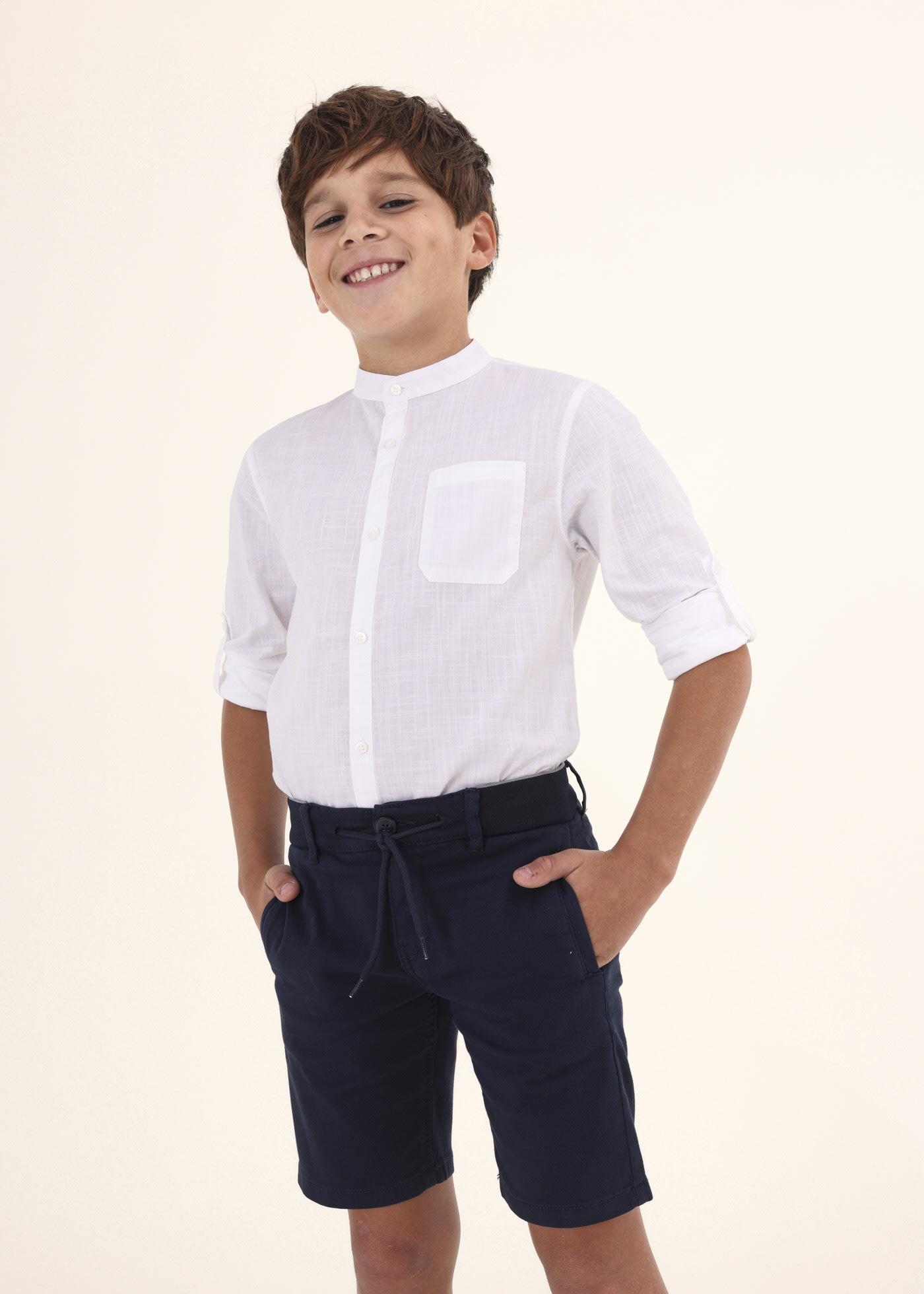 Camisa ML Celeste/Blanco/Marino F.6115 MAYORAL