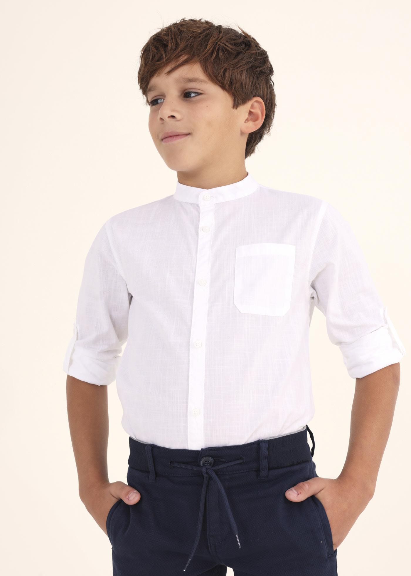 Camisa ML Celeste/Blanco/Marino F.6115 MAYORAL - Image 12