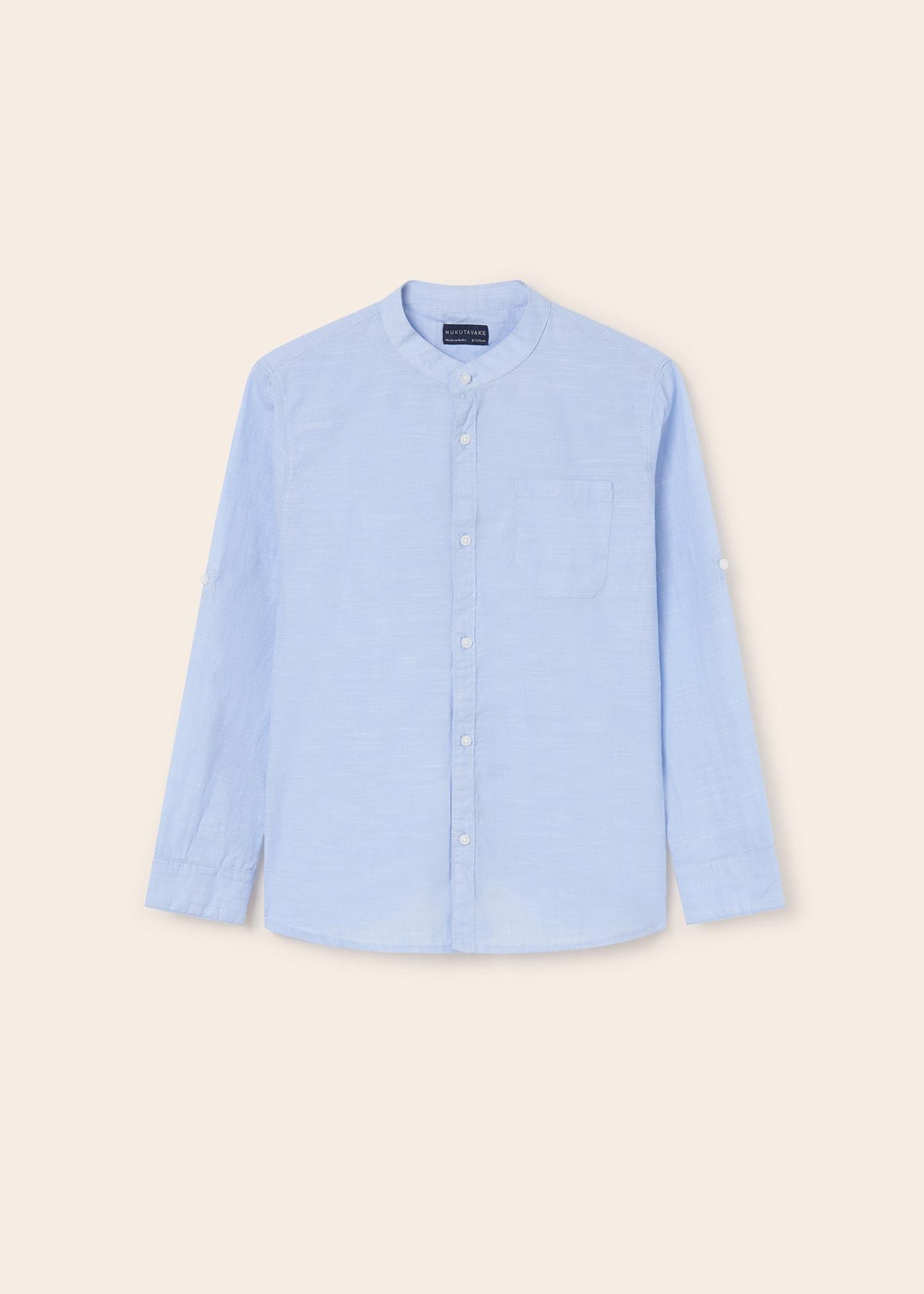 Camisa ML Celeste/Blanco/Marino F.6115 MAYORAL - Image 5
