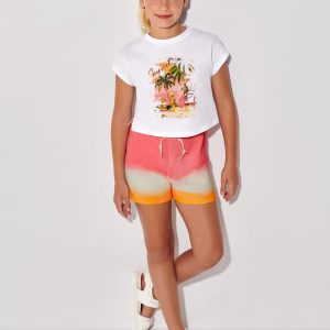 Conjunto Rojo/Bco-Aguama/Bco-Coral F.6244 MAYORAL