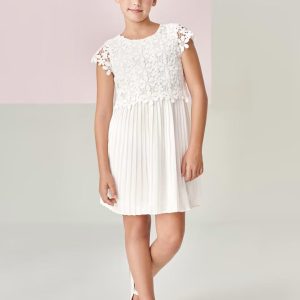 Vestido de Guipur Crudo/Mimosa F.6916 MAYORAL
