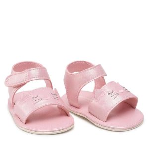 Sandalia caritas recien nacida niña Pale blush F.9524 MAYORAL