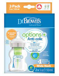Biberon cuello ancho 5 oz. Options+ 2-pack F.WB52600